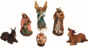 Nacimiento fabricado en resina para belenes